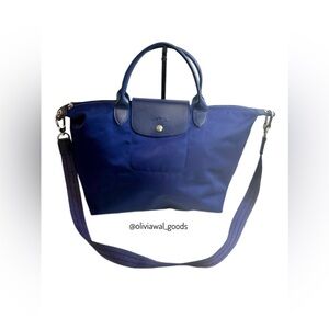 ❌❌SOLD❌❌EUC Longchamp 2 Way Le Pliage Bag in Navy Blue